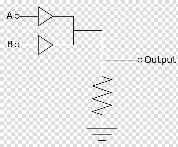 Inverter Logic gate OR gate Diode logic Electronic circuit, positive and negative transparent background PNG clipart