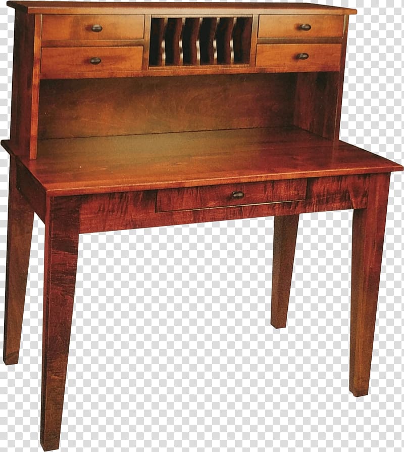 Writing desk Table Wood stain Furniture, Rolltop Desk transparent background PNG clipart