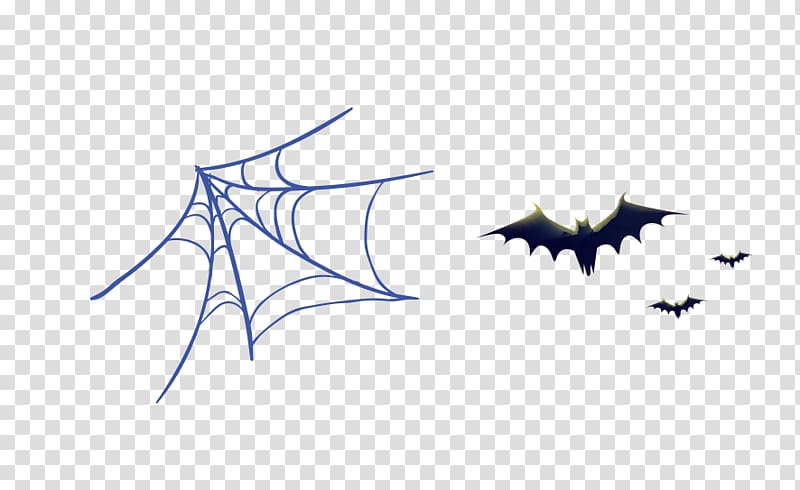Cartoon Spider web Illustration, Cartoon bat spider web transparent background PNG clipart