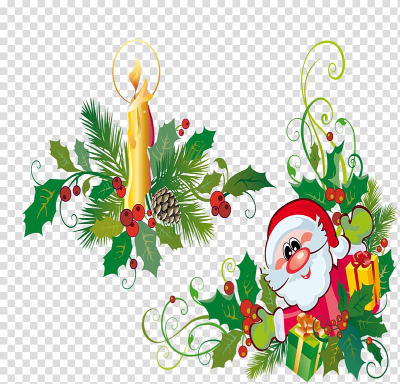 Christmas tree Santa Claus , Creative Christmas transparent background PNG clipart