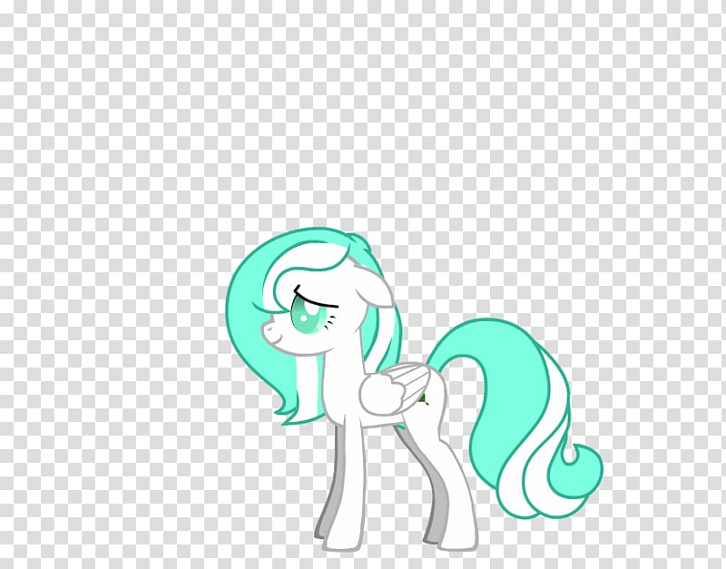 Horse Unicorn Green , mint ice cubes transparent background PNG clipart