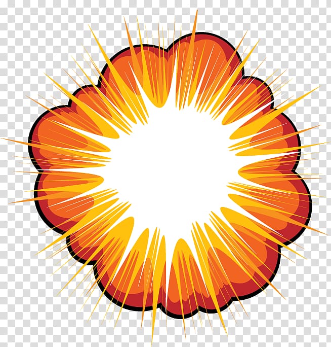blast illustration, Explosions transparent background PNG clipart