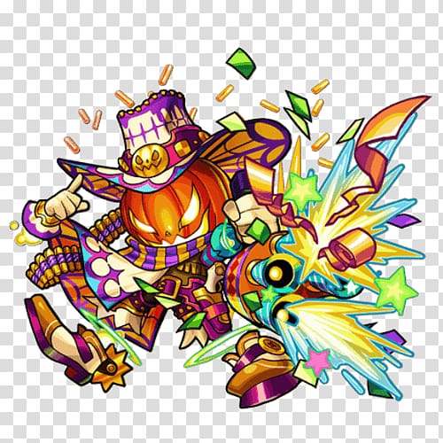 Monster Strike Jack-o'-lantern Zashiki-warashi Yomi, meteor sprite transparent background PNG clipart