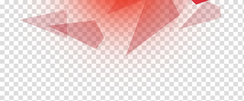Decorative geometric background material, red geometric digital art transparent background PNG clipart