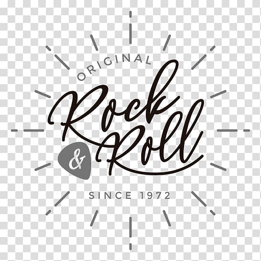 Rock and roll Logo, rock transparent background PNG clipart