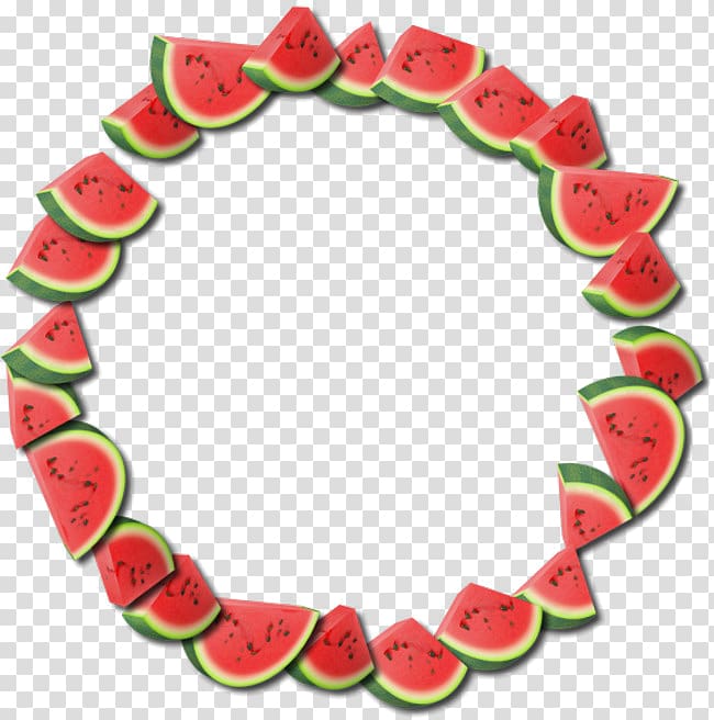 watermelon frame illustration, Watermelon Maggy Citrullus lanatus, Watermelon Texture Border transparent background PNG clipart