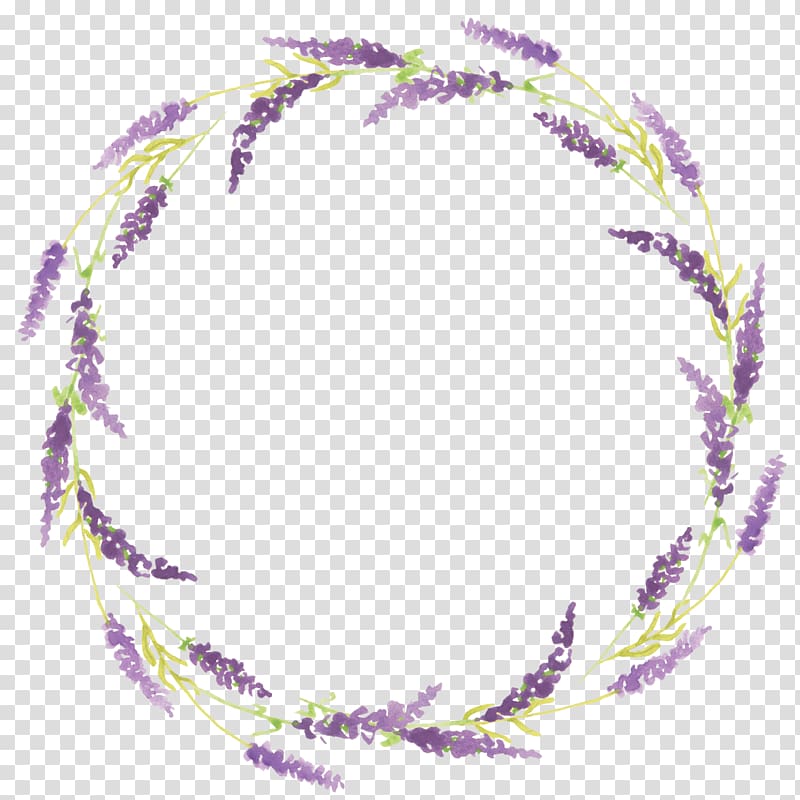 purple lavender wreath , Lavender Circle , Lavender circular ring frame transparent background PNG clipart