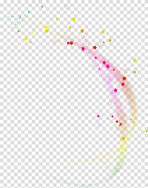 red and yellow star , Light Luminous efficacy Halo , Color Star Light Effect Element transparent background PNG clipart