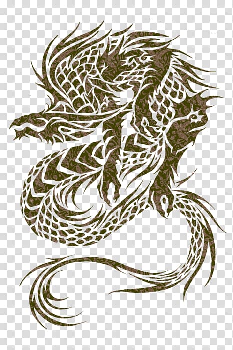 Chinese dragon Drawing Japanese dragon Tattoo, dragon transparent background PNG clipart