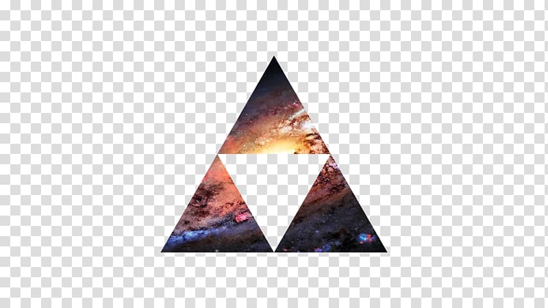 The Legend of Zelda: Twilight Princess HD Triforce Desktop Galaxy Triangle, the legend of zelda transparent background PNG clipart