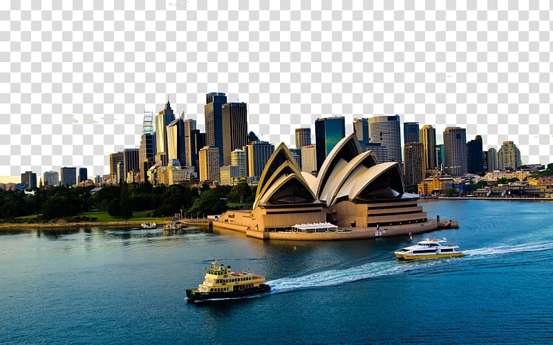 Sydney Opera House Sydney Harbour Bridge Port Jackson City of Sydney , Sydney Opera House transparent background PNG clipart