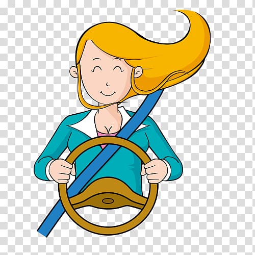 Cartoon Driving Character, Cartoon character driving transparent background PNG clipart