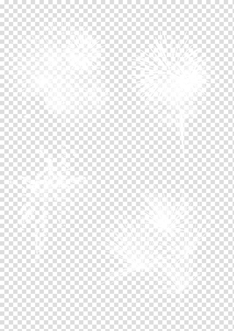 four white fireworks transparent background PNG clipart