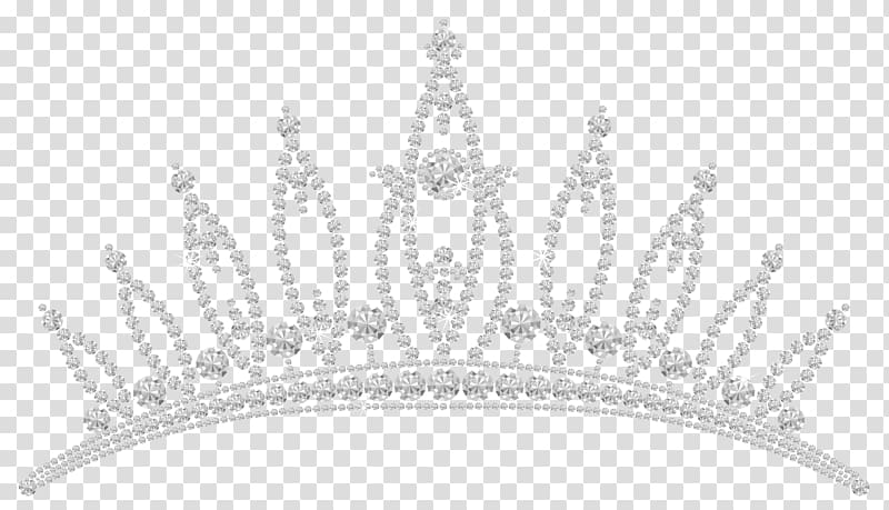 Tiara Crown , Diamond Tiara , silver-colored tiara crown transparent background PNG clipart