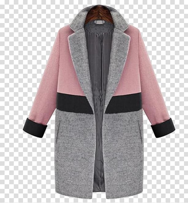 Overcoat Jacket Clothing Outerwear, color block transparent background PNG clipart