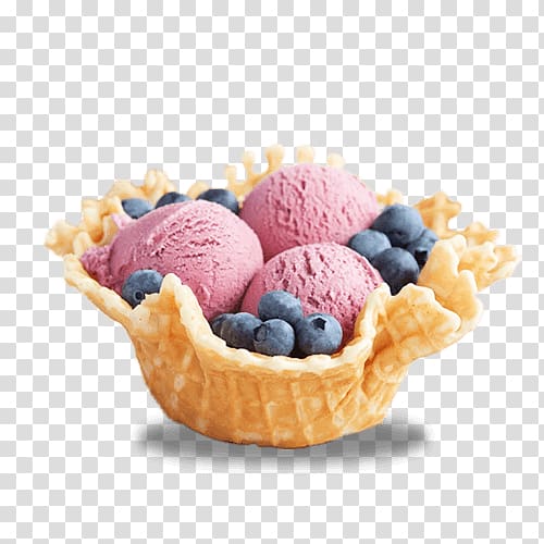 Strawberry ice cream Cheesecake Ice Cream Cones, blueberries transparent background PNG clipart