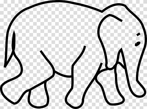 Elephantidae Black and white Drawing , Elephant black and white transparent background PNG clipart