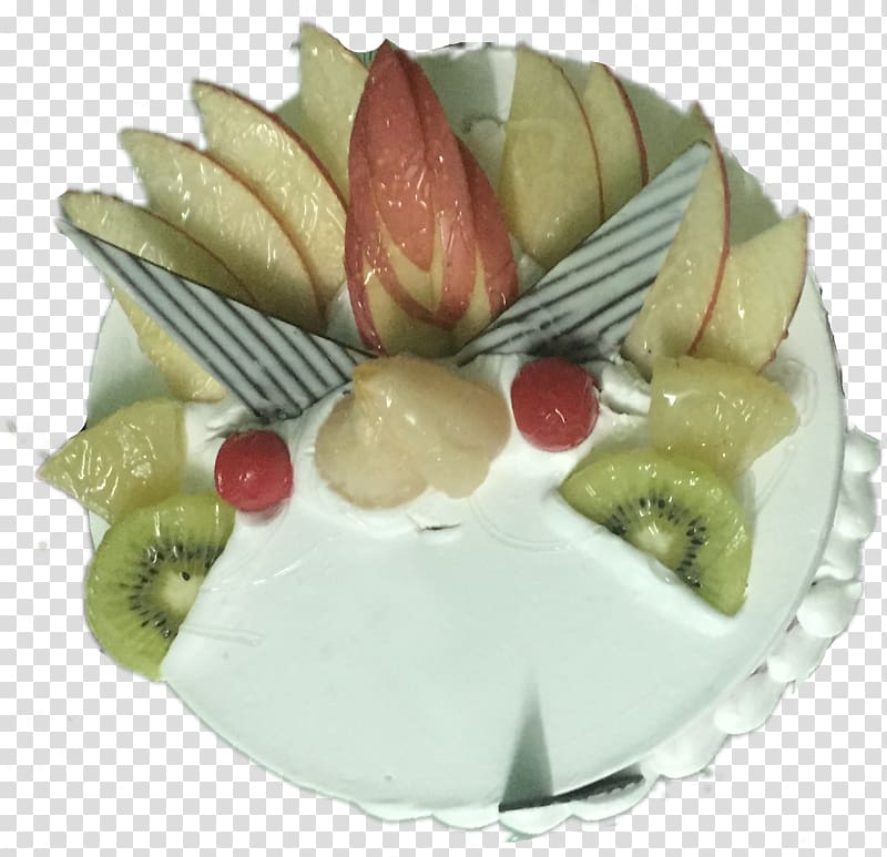 Petit four Dessert Platter Whipped cream Garnish, fresh fruit transparent background PNG clipart