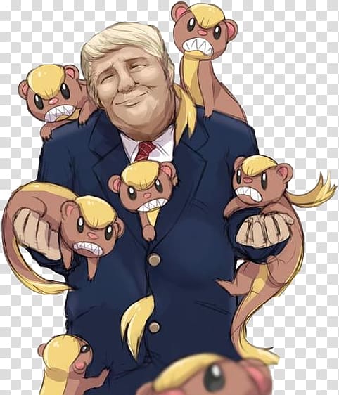 Donald Trump Pokémon 4Ever Yungoos and Gumshoos Video, donald trump pokemon totem transparent background PNG clipart