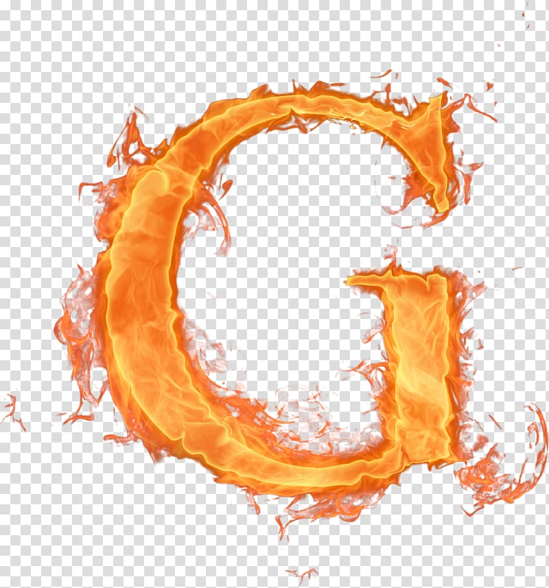 orange letter G art, Fire Letter Alphabet Flame, letters transparent background PNG clipart