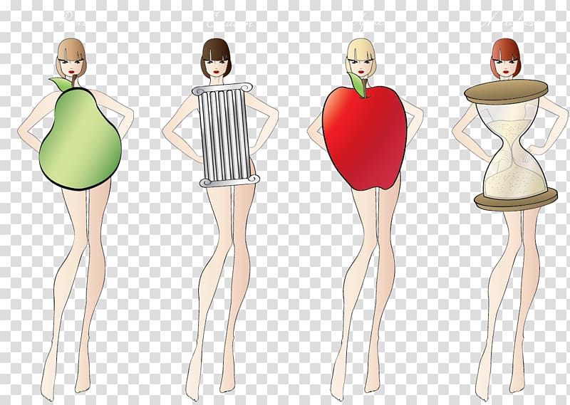 Female body shape Human body Woman Pear-shaped, a body of essence transparent background PNG clipart