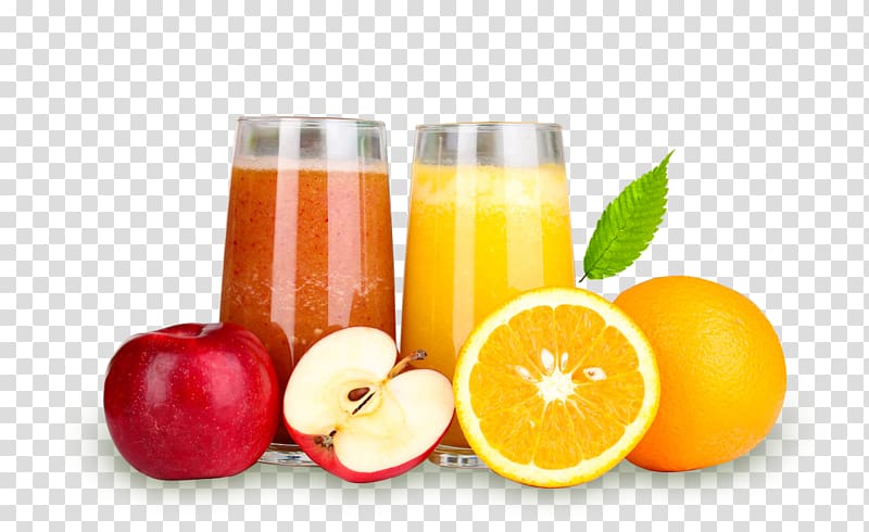 Orange juice Smoothie Soft drink Apple juice, Freshly squeezed juice drinks transparent background PNG clipart