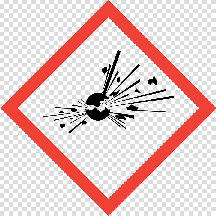 Globally Harmonized System of Classification and Labelling of Chemicals GHS hazard pictograms Explosive material Explosion Hazard Communication Standard, explosion transparent background PNG clipart