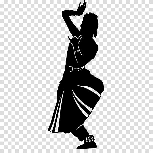 Indira Kala Sangeet Vishwavidyalaya Silhouette Bharatanatyam Dance in India, indian dance transparent background PNG clipart