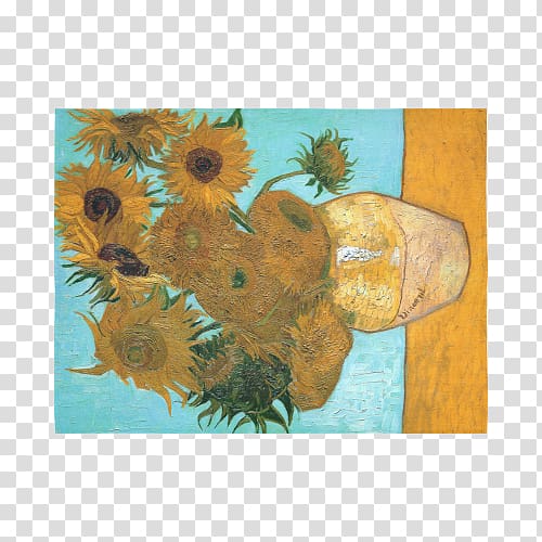 Still life Common sunflower VINCENT VAN GOGH MINI Sunflowers, Sunflower vase transparent background PNG clipart