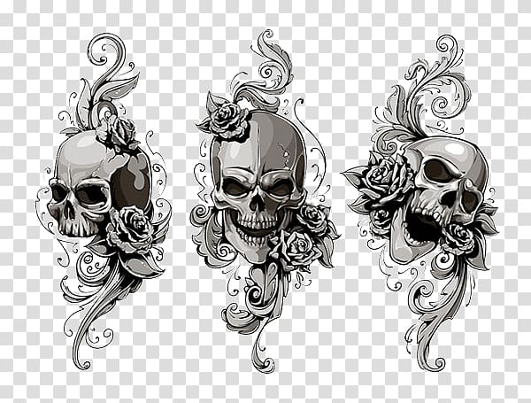 Skull Tattoo Png Image - Skull Bandana Vector - Free Transparent PNG  Download - PNGkey