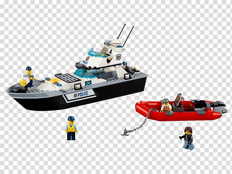 LEGO 60129 City Police Patrol Boat LEGO City Undercover Police watercraft, Lego police transparent background PNG clipart