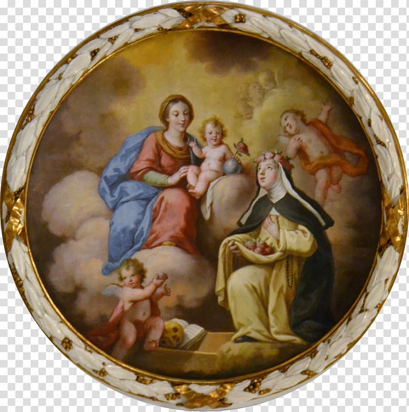 Saint Santa Rosa De Lima Church Medallion Fresco, Corona Celestial transparent background PNG clipart