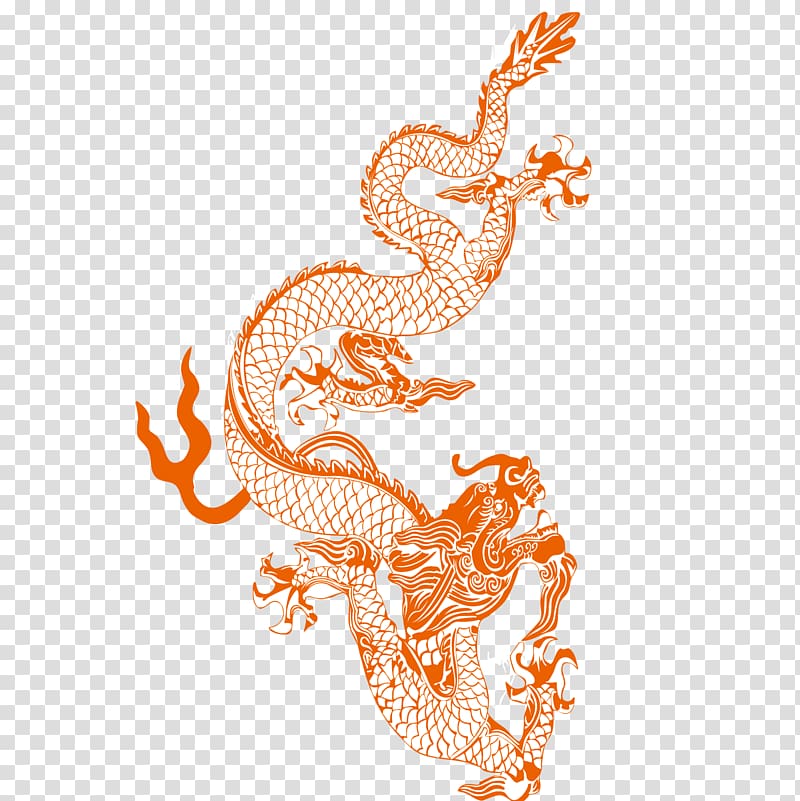 Totem Chinese dragon Chinese zodiac, Ancient Dragon Totem transparent background PNG clipart