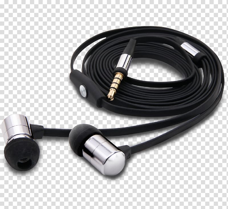 Microphone Headphones Electrical cable Audio Output device, Earphone transparent background PNG clipart