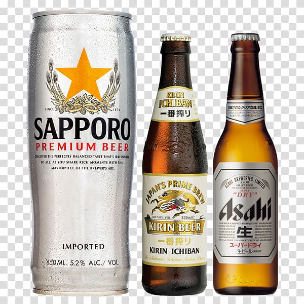 Wheat beer Lager Sapporo Brewery, beer transparent background PNG clipart
