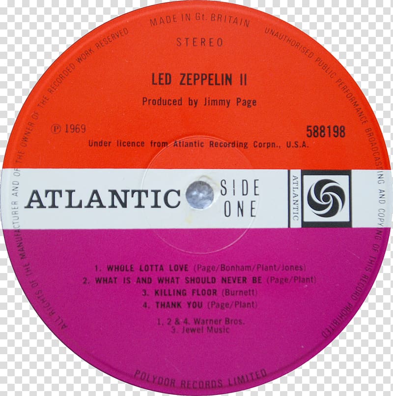 Killing Floor Led Zeppelin II The Lemon Song Compact disc, led zeppelin logo transparent background PNG clipart