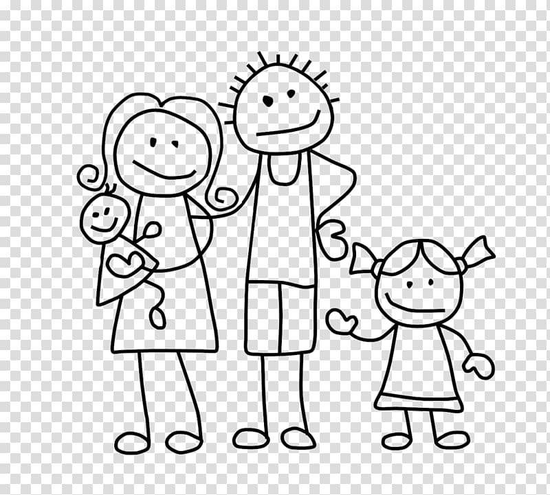 family illustration, Stick figure Drawing Family , Family transparent background PNG clipart