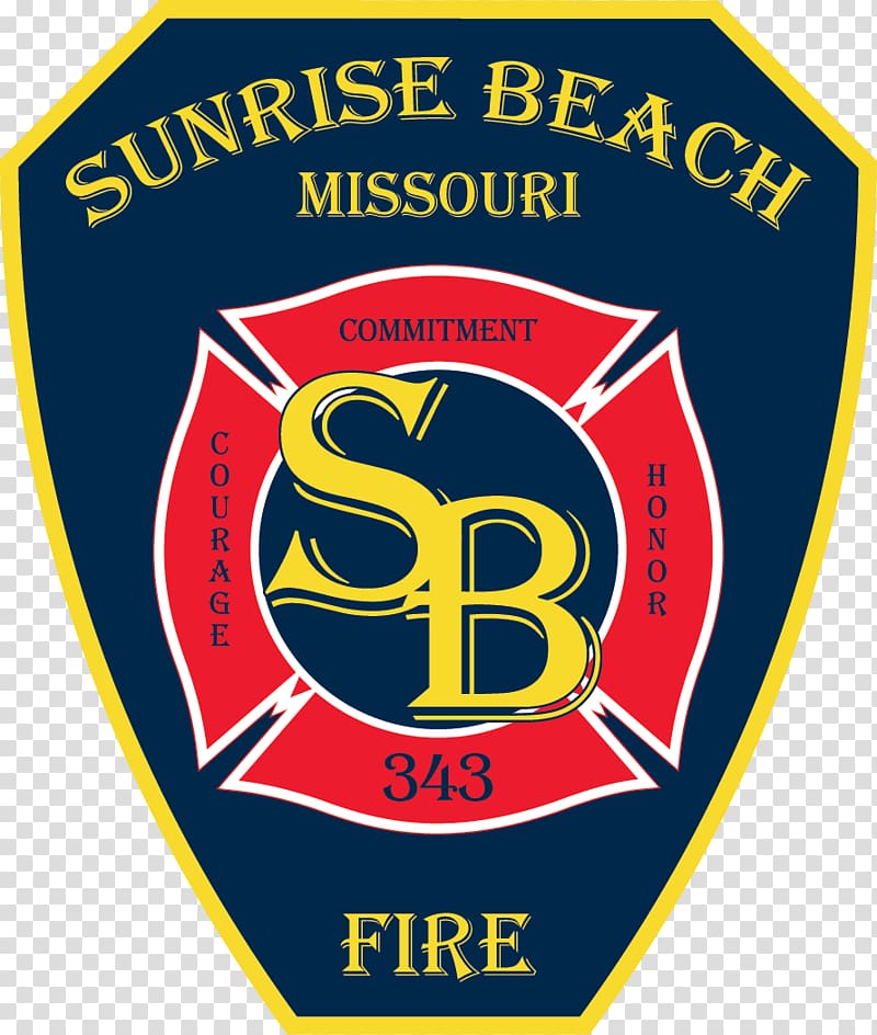 Sunrise Beach Fire Protection District Fire department Logo Emblem, diving off a diving board transparent background PNG clipart