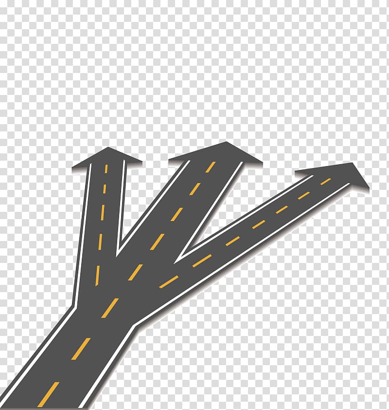 Road Highway , Three fork transparent background PNG clipart