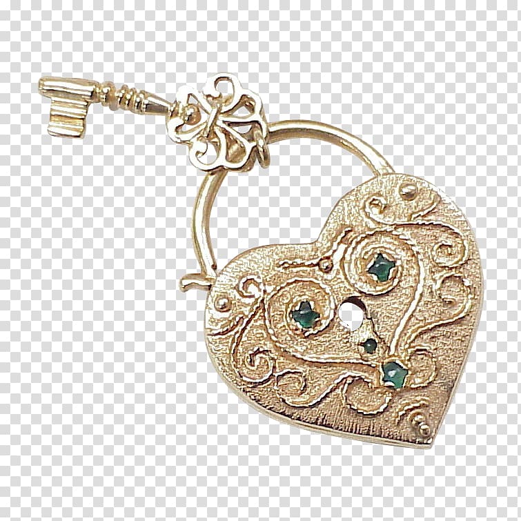 Locket Heart Key Gold, measuring tools transparent background PNG clipart
