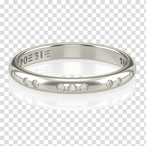 Wedding ring Silver Bangle Platinum, ring transparent background PNG clipart