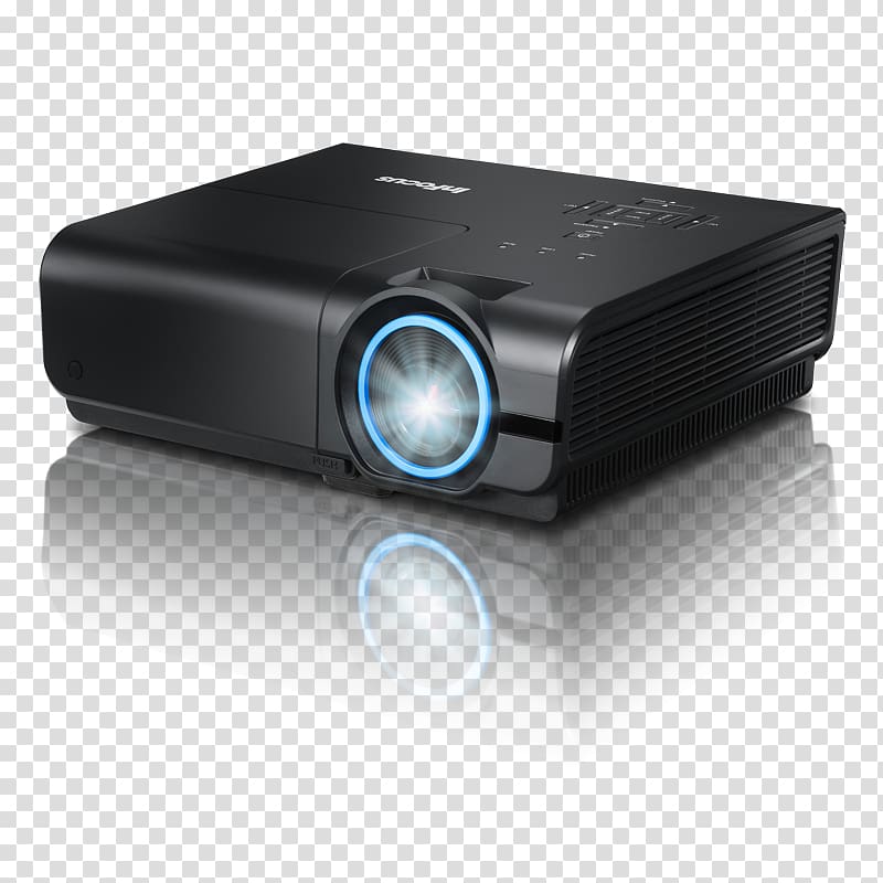 Multimedia Projectors Digital Light Processing 1080p InFocus, Projector transparent background PNG clipart