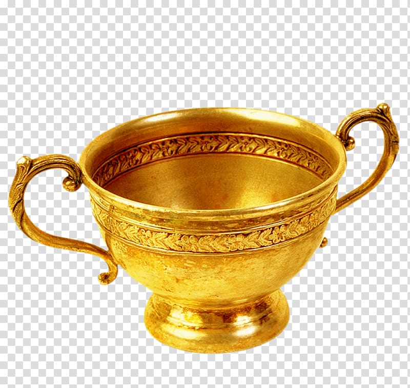 Vase , The Golden Bowl,Europe Gold Cup transparent background PNG clipart
