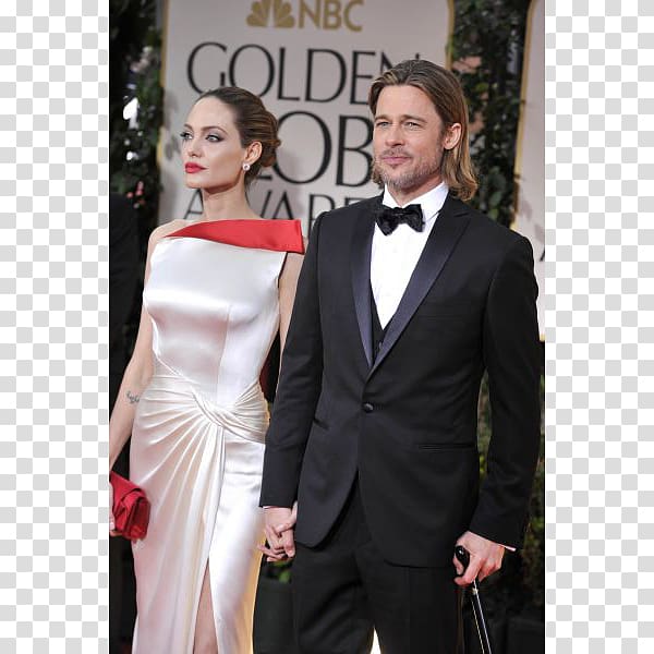 Angelina Jolie Brad Pitt Celebrity Actor 69th Golden Globe Awards, angelina jolie transparent background PNG clipart