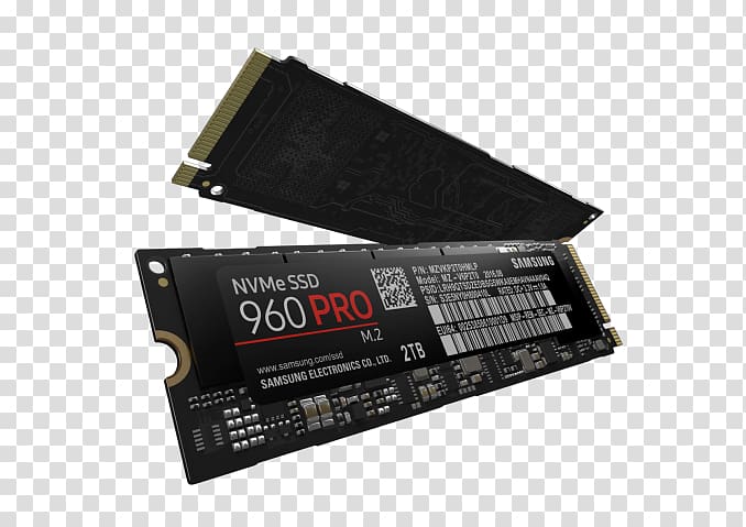 Solid-state drive Samsung SSD 960 EVO NVMe M.2 Samsung 960 PRO SSD NVM Express, SSD transparent background PNG clipart
