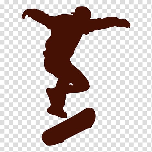 Skate 3 Skateboarding Sport Silhouette, skateboard transparent background PNG clipart