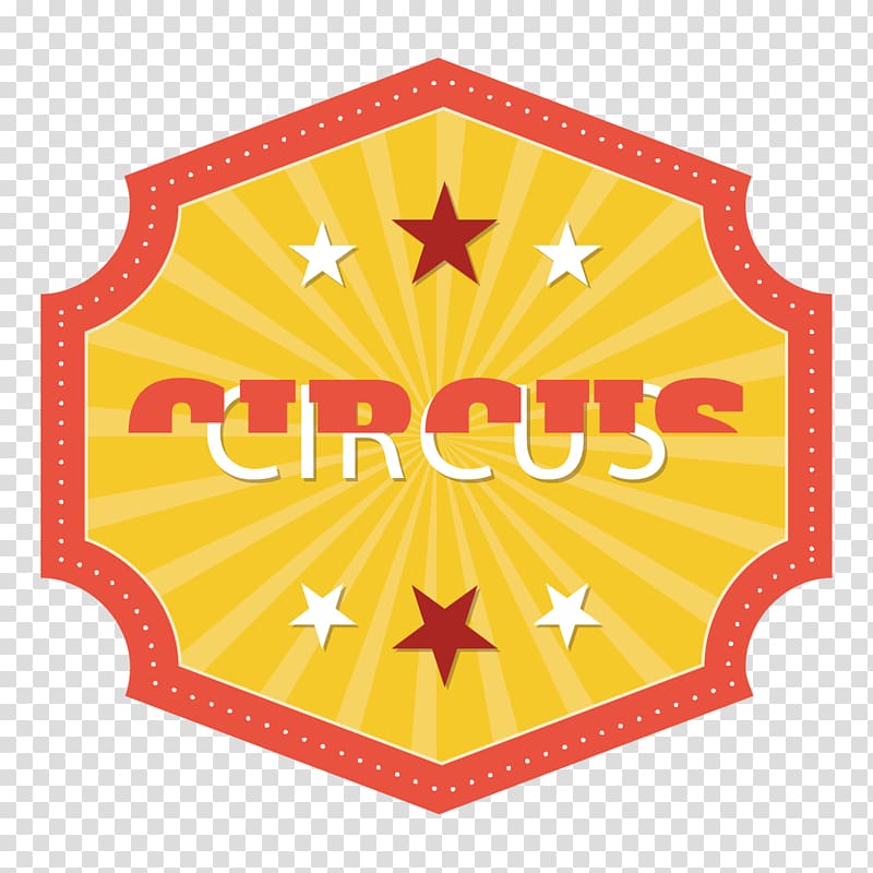 yellow and red Circus text, Circus Icon, Circus transparent background PNG clipart
