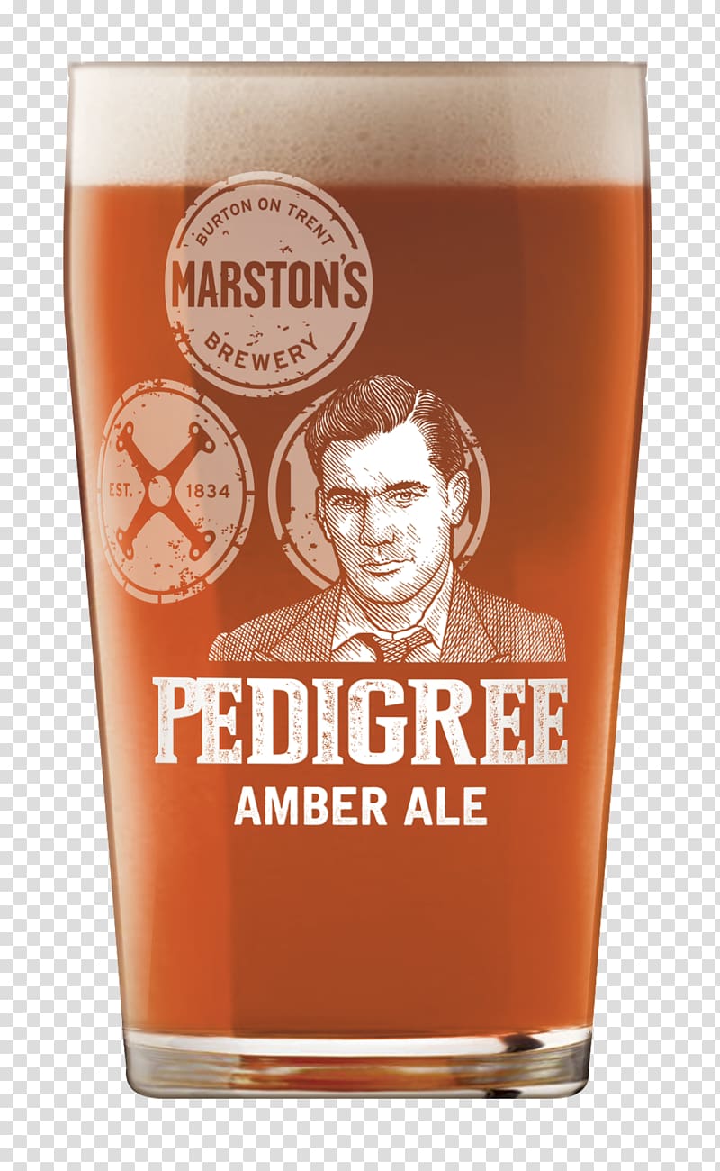 Ale Marston\'s Brewery Pint glass Beer Marston\'s Pedigree, beer transparent background PNG clipart