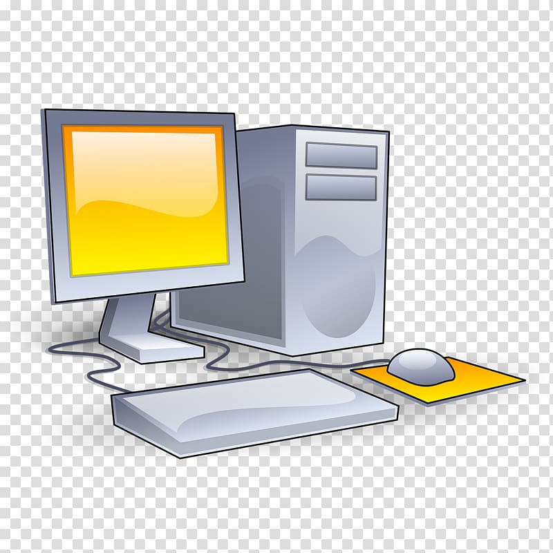 Laptop Desktop Computer Cartoon Computer Transparent Background