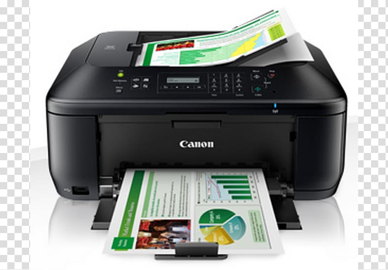 Multi-function printer Inkjet printing Canon, green inkjet transparent background PNG clipart